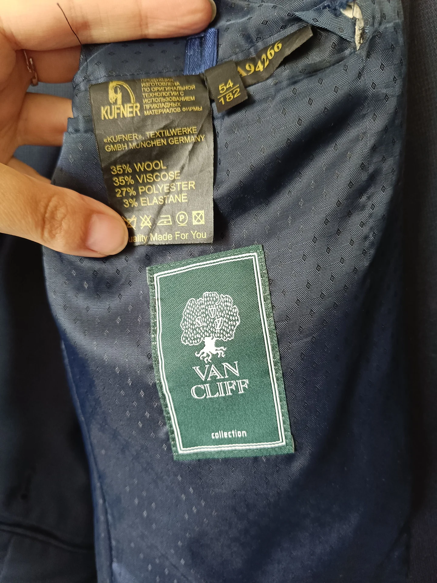 Костюм мужской VAN CLIFF 54 - 182 - миниатюра 17