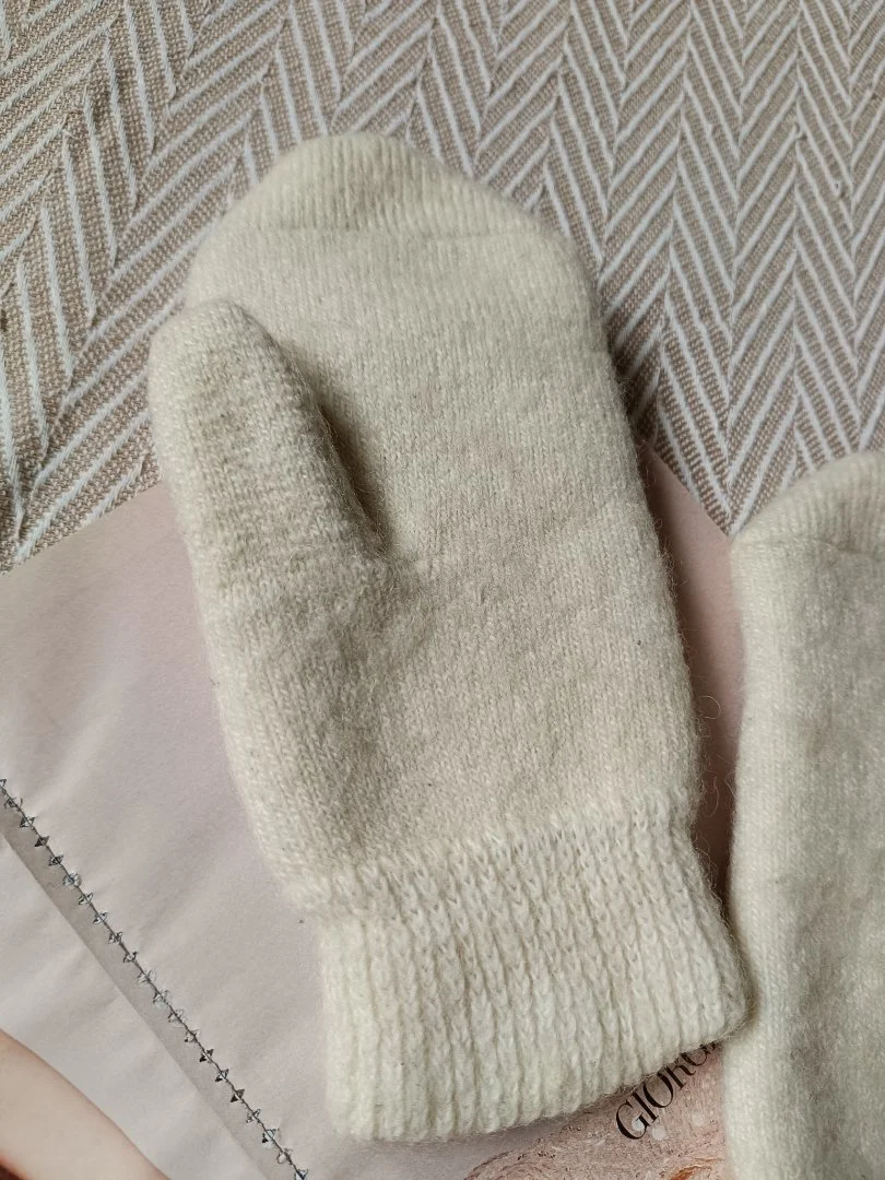 Варежки вечные натуральные шерстяные женские - миниатюра 7