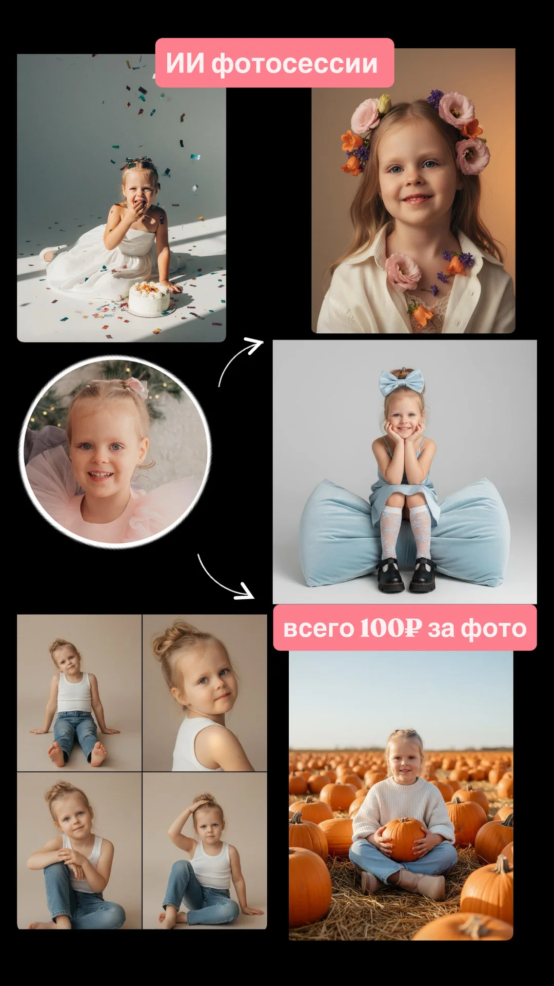 Фотосессия ИИ. ретушь фото. оживление фото - миниатюра 9
