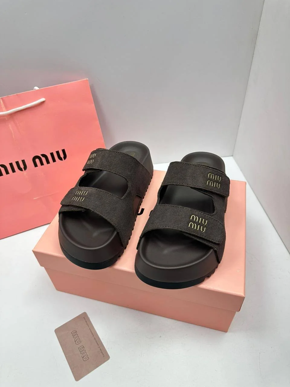 Шлепки новые женские 36-40 замша - миниатюра 2