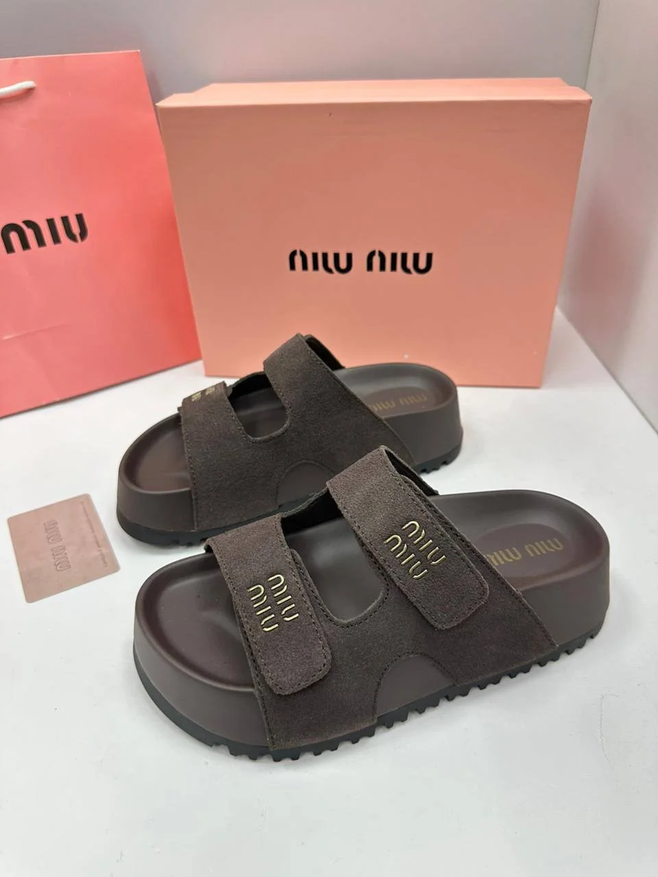 Шлепки новые женские 36-40 замша - миниатюра 3