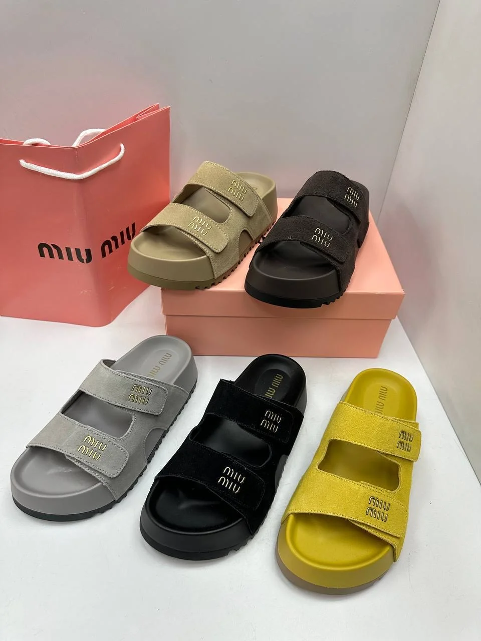 Шлепки новые женские 36-40 замша - миниатюра 7
