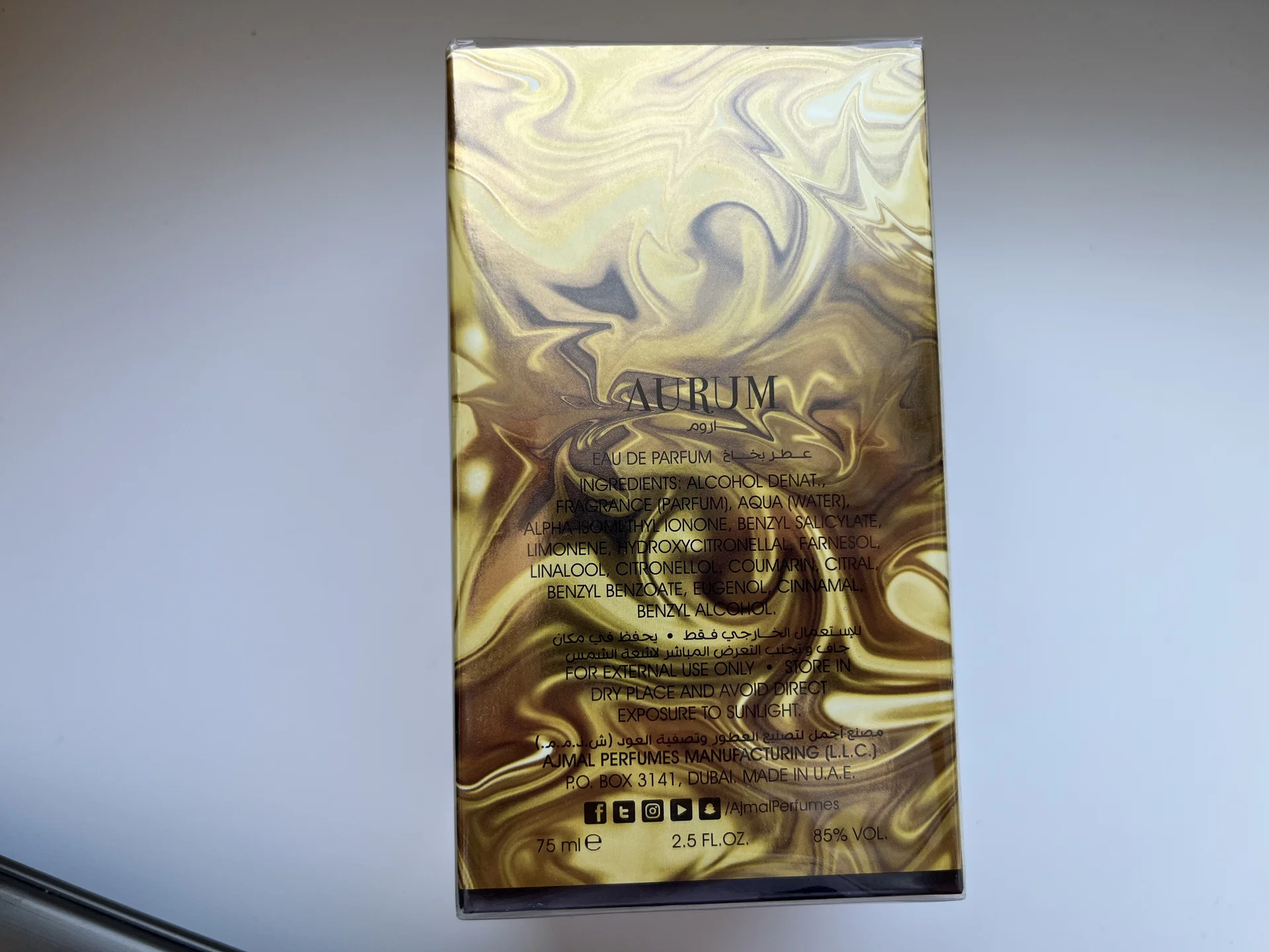 Ajmal Aurum 75ml Оригинал Ажмал Аурум Духи Парфюм - миниатюра 4