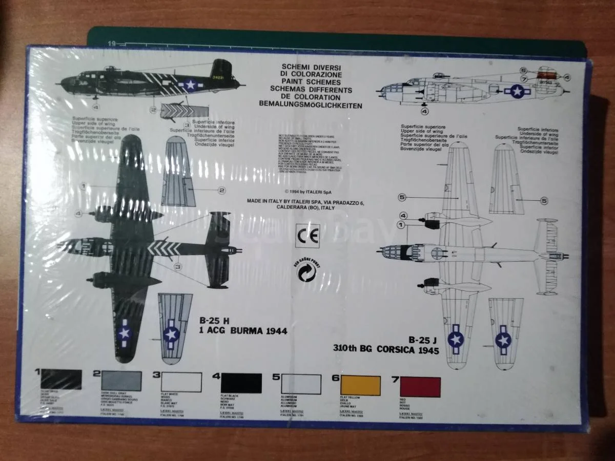 Модель 1/72 B-25H/J Mitchell Gun Ship (Italer 129) - миниатюра 2