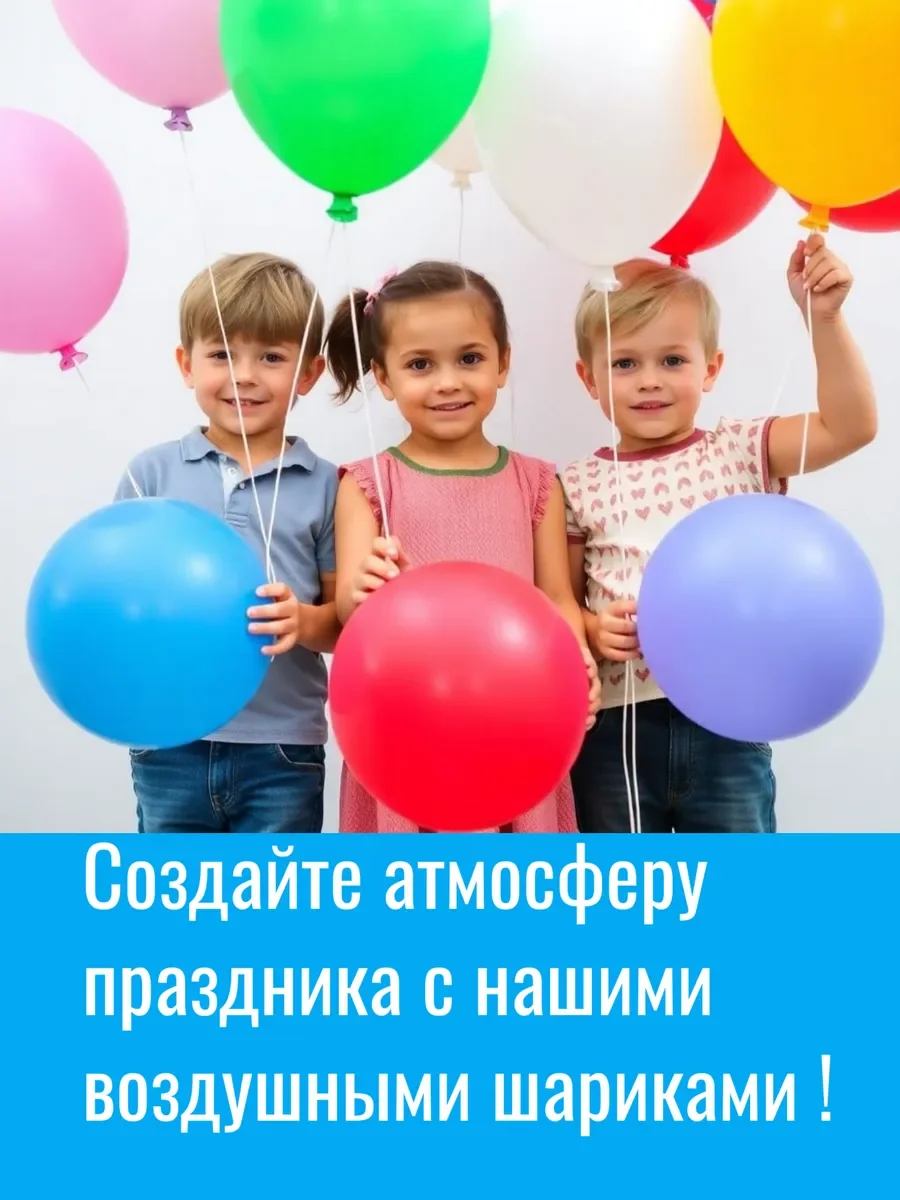 Шары воздушные 100 штук " Бабочки " - миниатюра 2