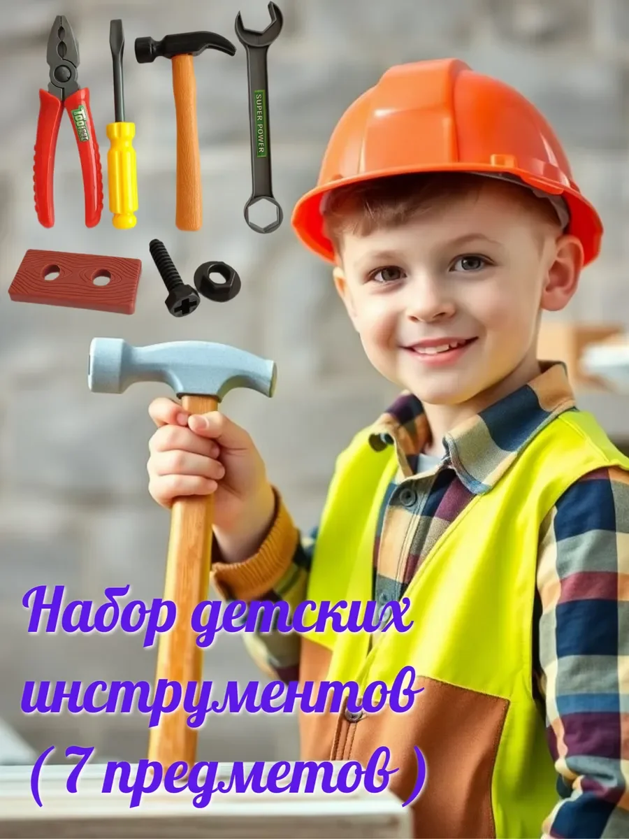 Набор инструментов детский ( 7 предметов ) - изображение 1