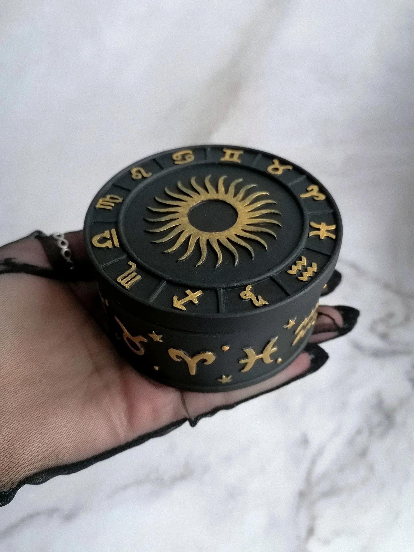 гипсовая шкатулка "знаки зодиака" 🔮 - миниатюра 4