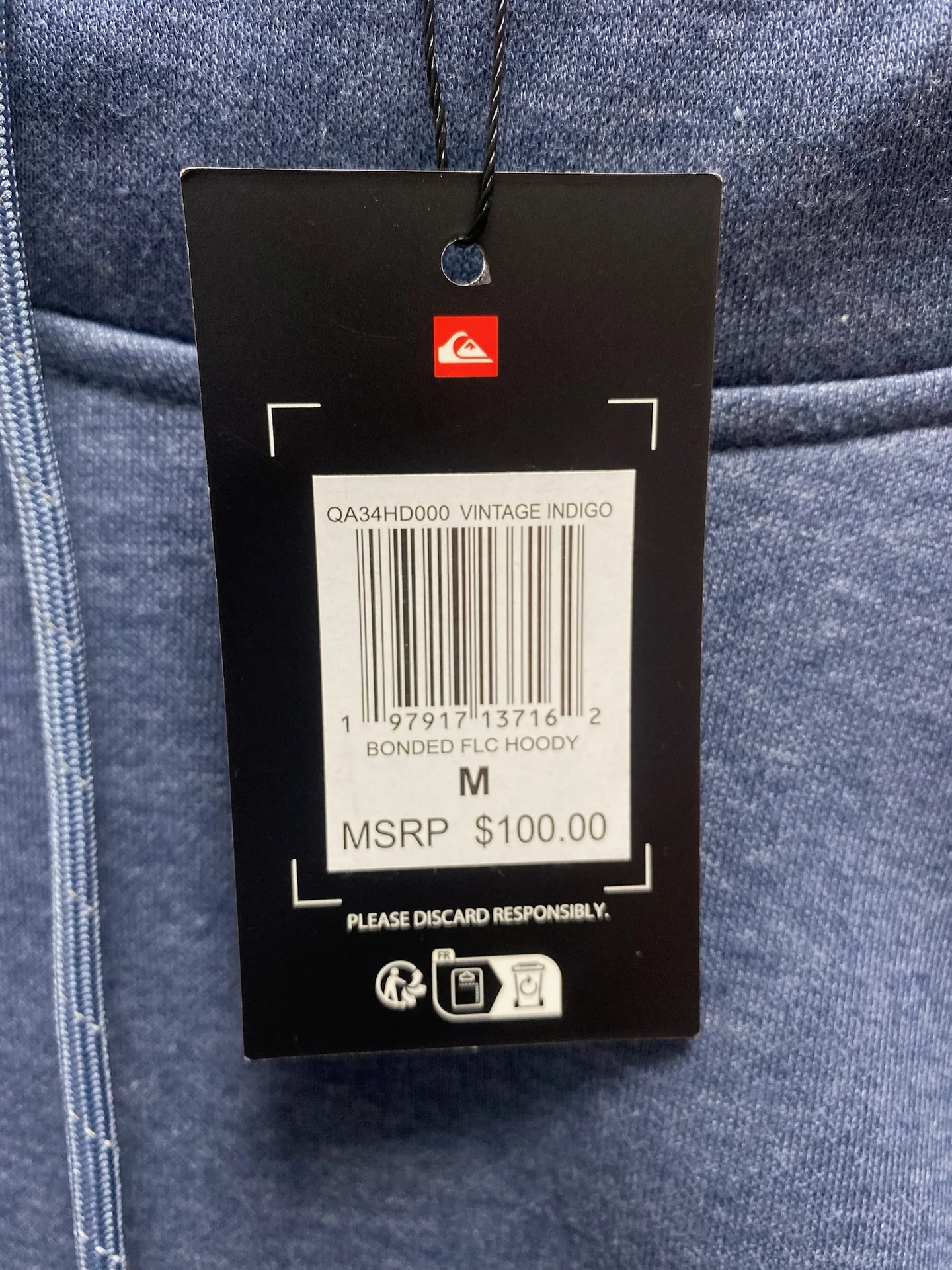 🔹 Худи Quiksilver (новое с биркой) — Размер M - миниатюра 3