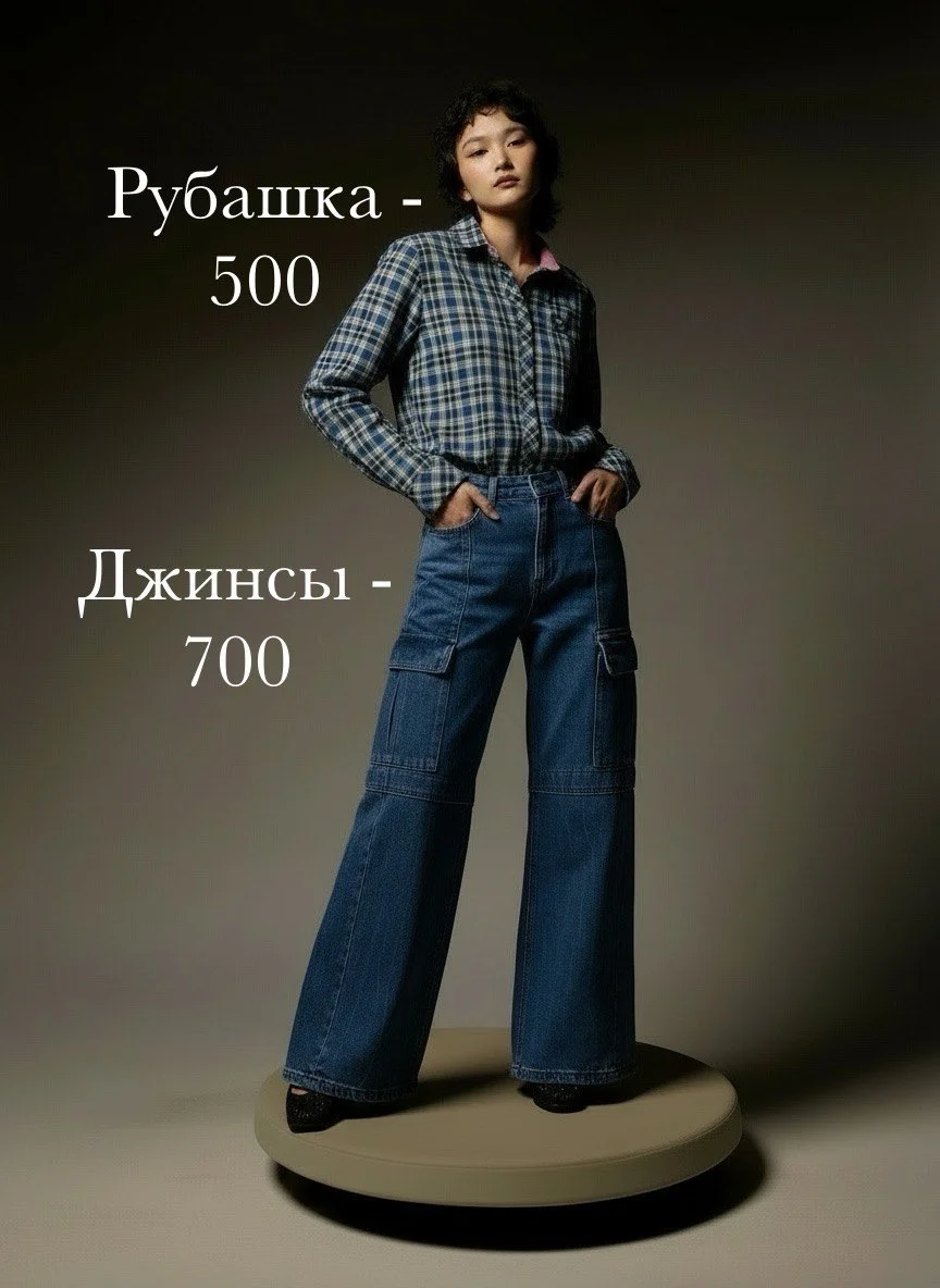 Рубашка и джинсы