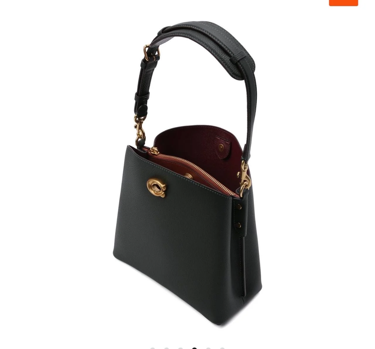 Сумка Coach натуральная кожа - миниатюра 9