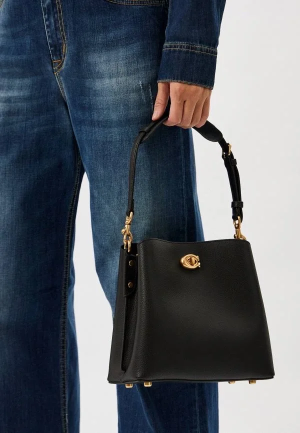 Сумка Coach натуральная кожа - миниатюра 11