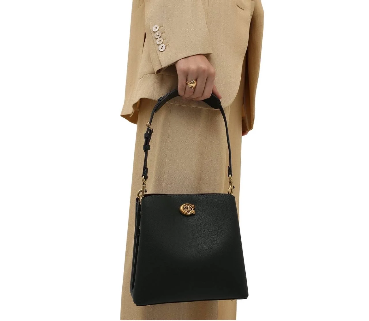 Сумка Coach натуральная кожа - миниатюра 14