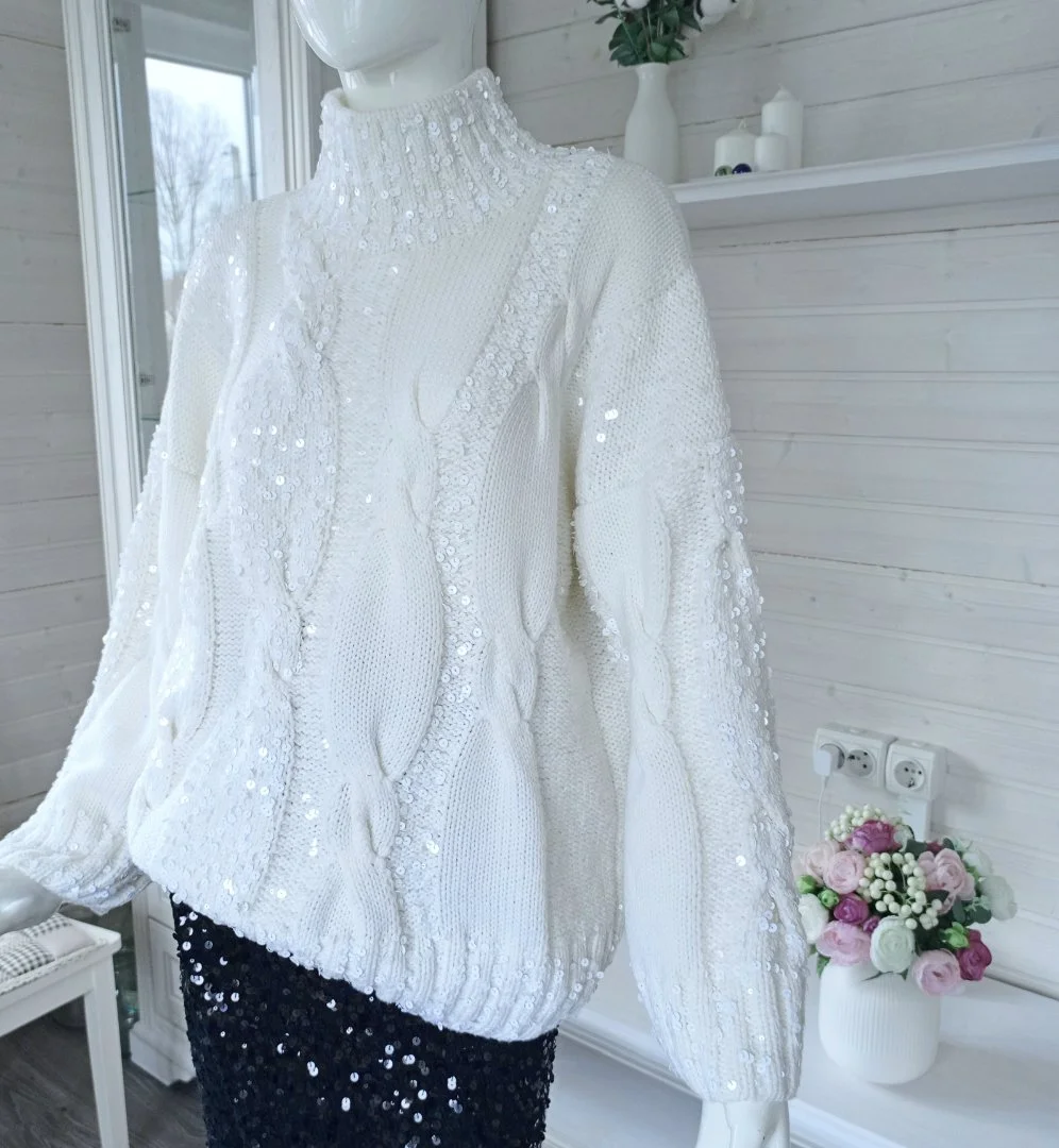 Свитер вязаный в стиле Ermanno Scervino - миниатюра 3