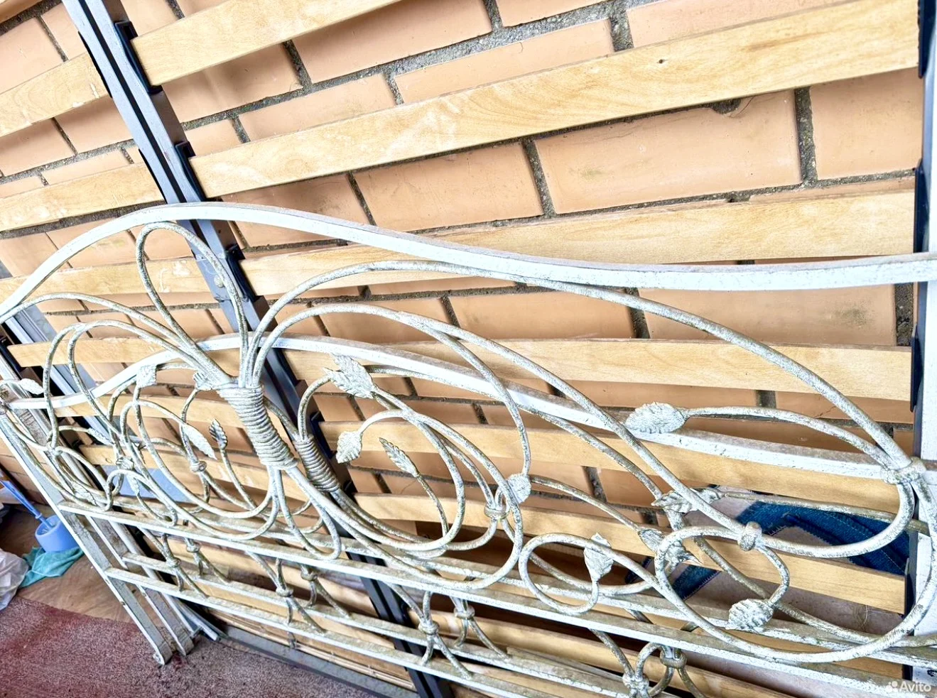 Кованная, чугунная, двуспальная кровать, ручной работы выполнена на заказ. - миниатюра 3