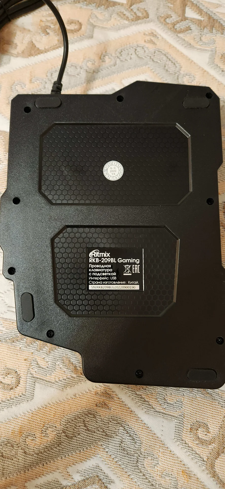 Наушники A4Tech, игровая клавиатура RKB-209BL - миниатюра 8