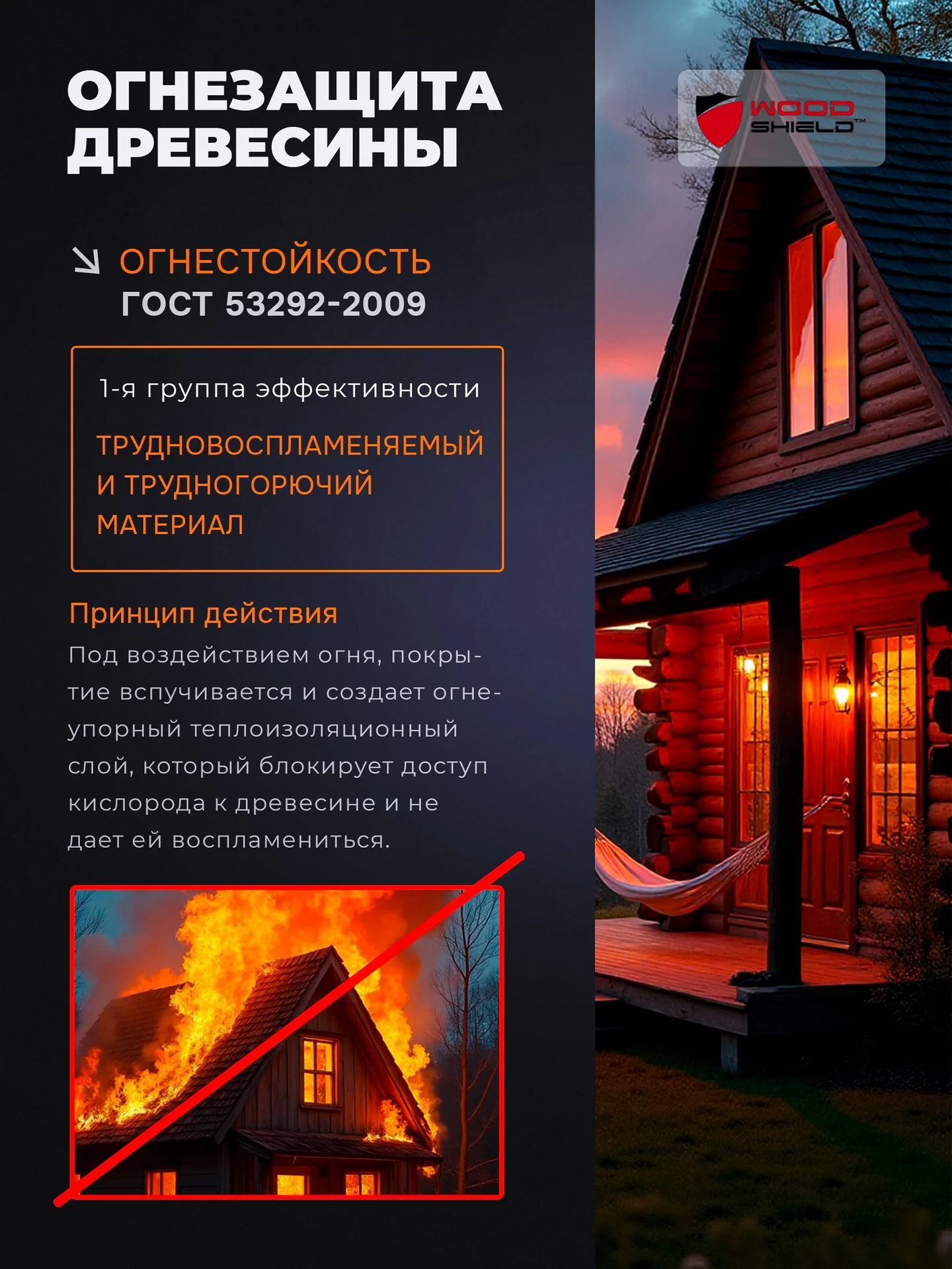 Строительный антисептик огнебиозащитный Woodshield (15 кг) - миниатюра 2