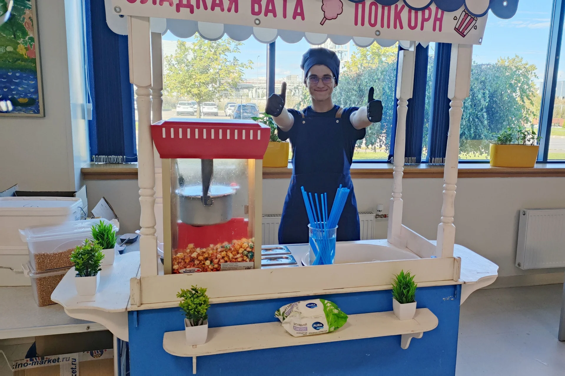 Сладкая вата,попкорн,горячая кукуруза на праздник - миниатюра 5