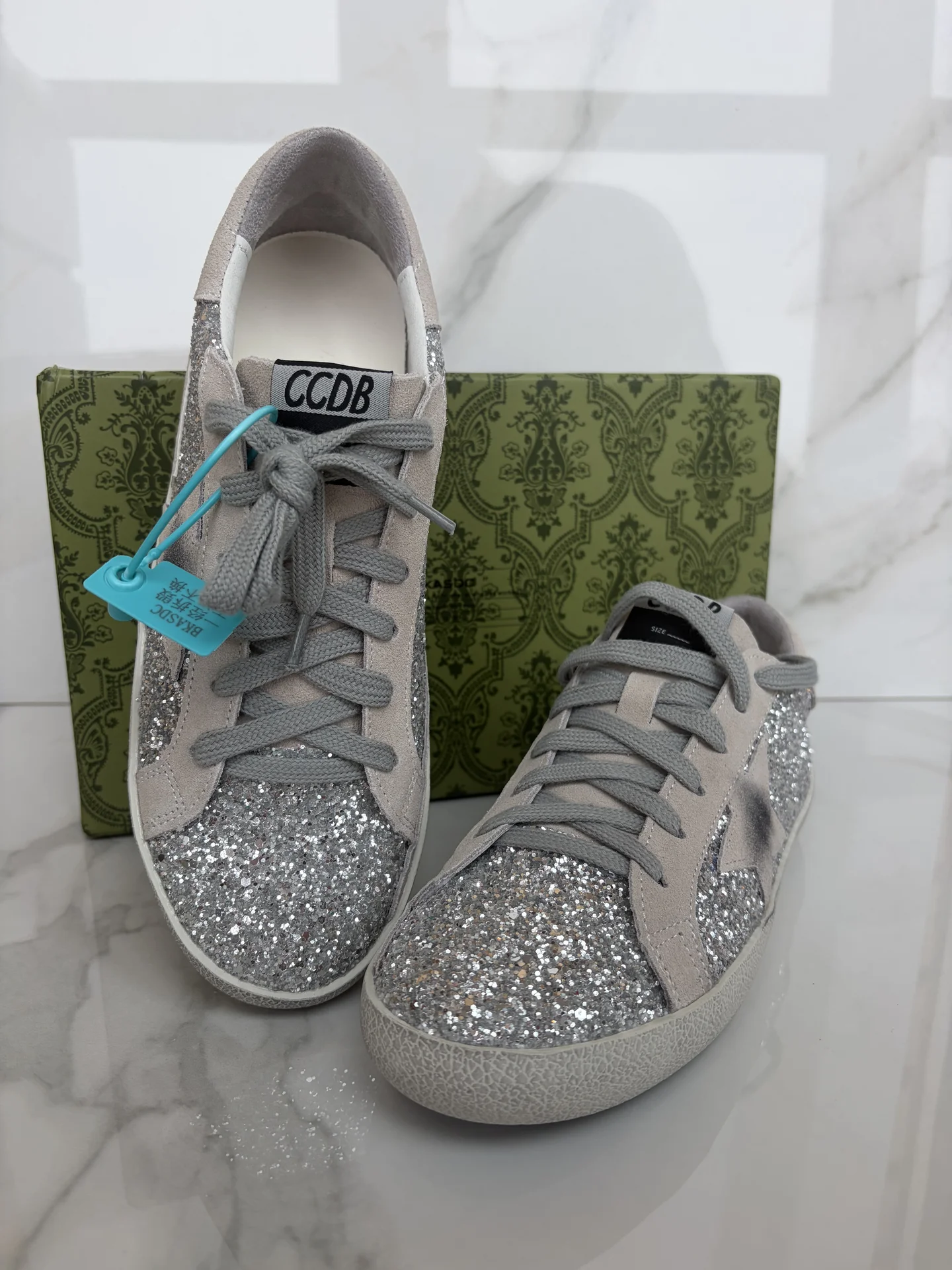 Кеды в стиле golden goose - миниатюра 2