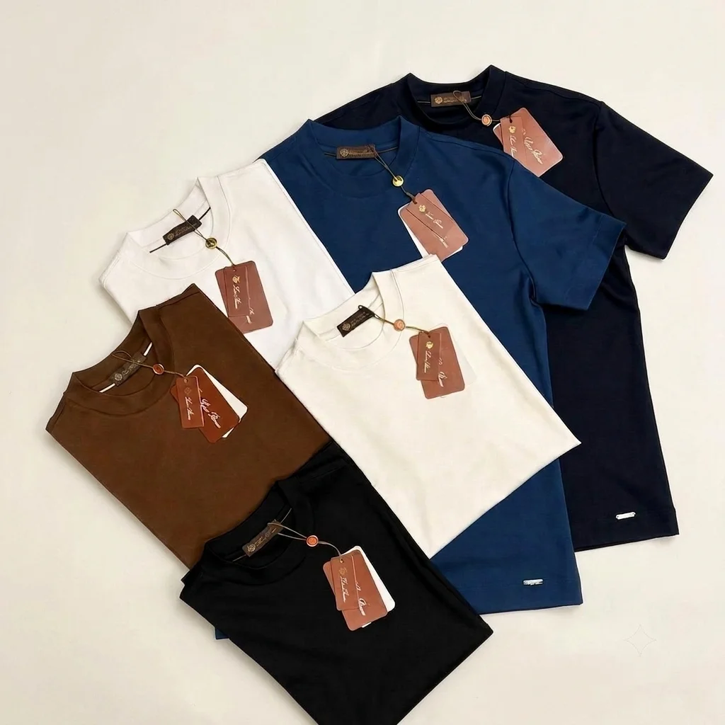 Мужская футболка Loro Piana Old Money премиум - изображение 1