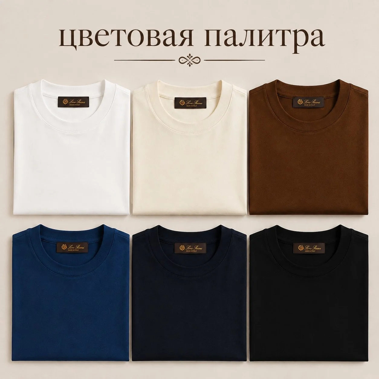 Мужская футболка Loro Piana Old Money премиум - миниатюра 2