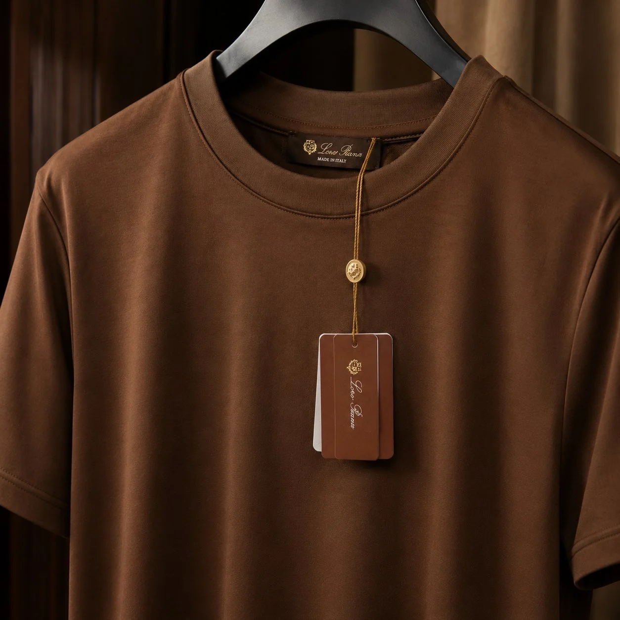 Мужская футболка Loro Piana Old Money премиум - миниатюра 4
