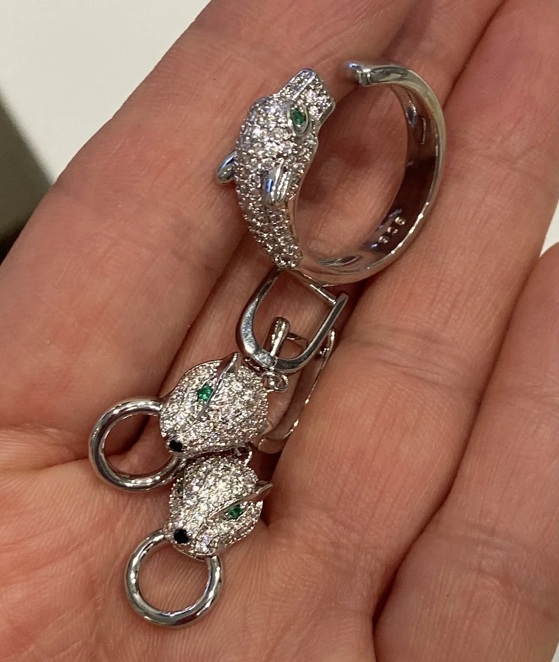 Серьги серебро 925 - миниатюра 2