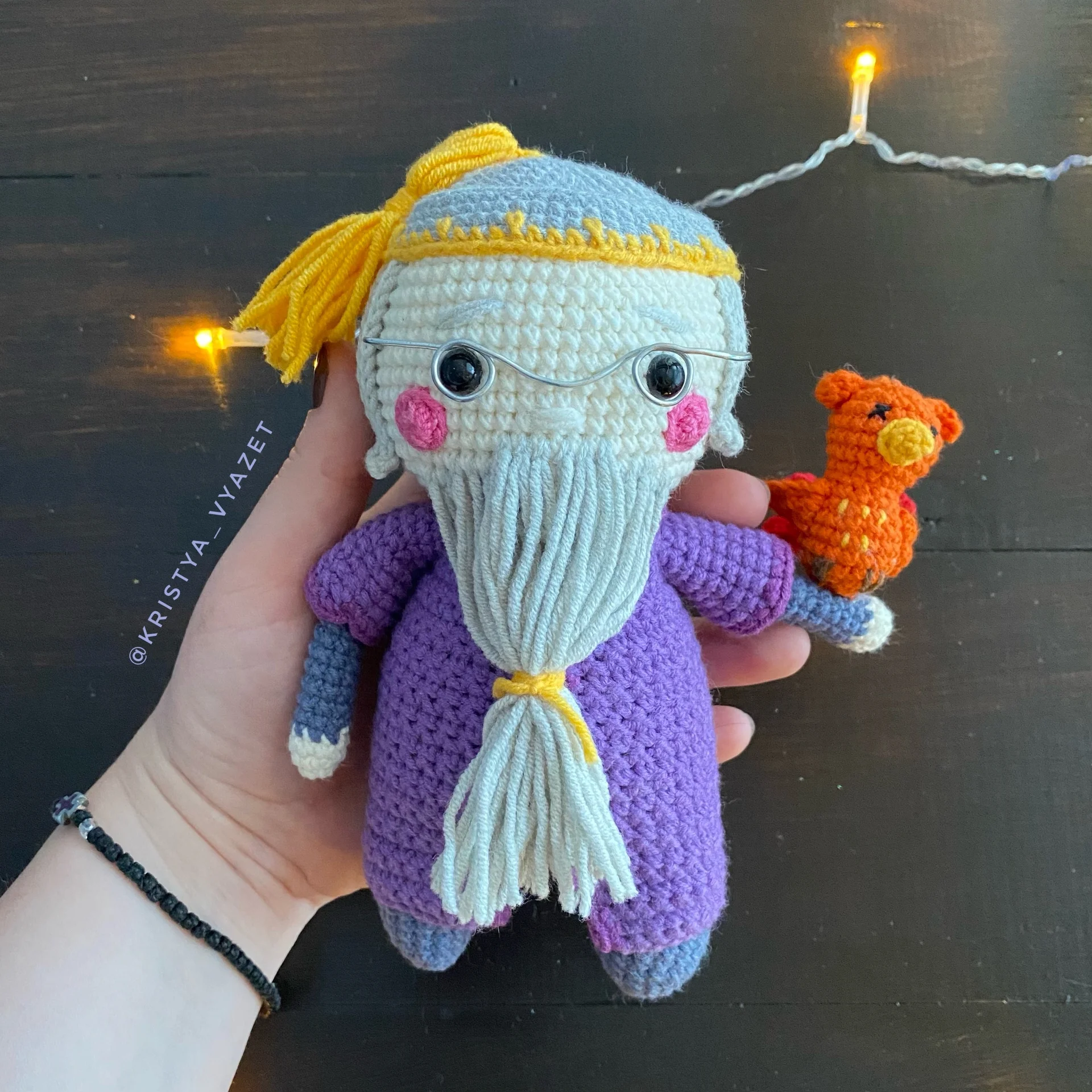 Вязаная игрушка «Дамблдор» - миниатюра 3