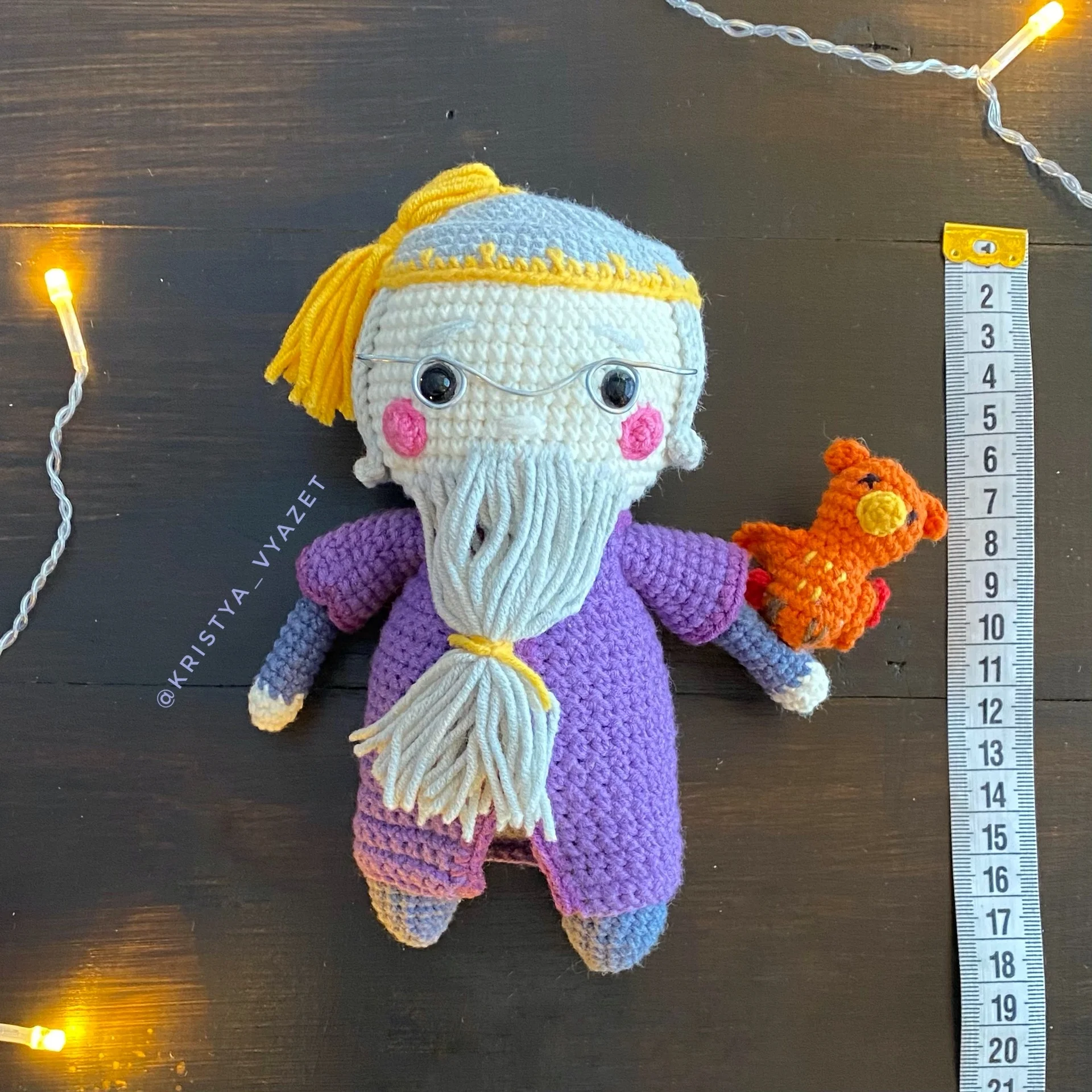 Вязаная игрушка «Дамблдор» - миниатюра 4