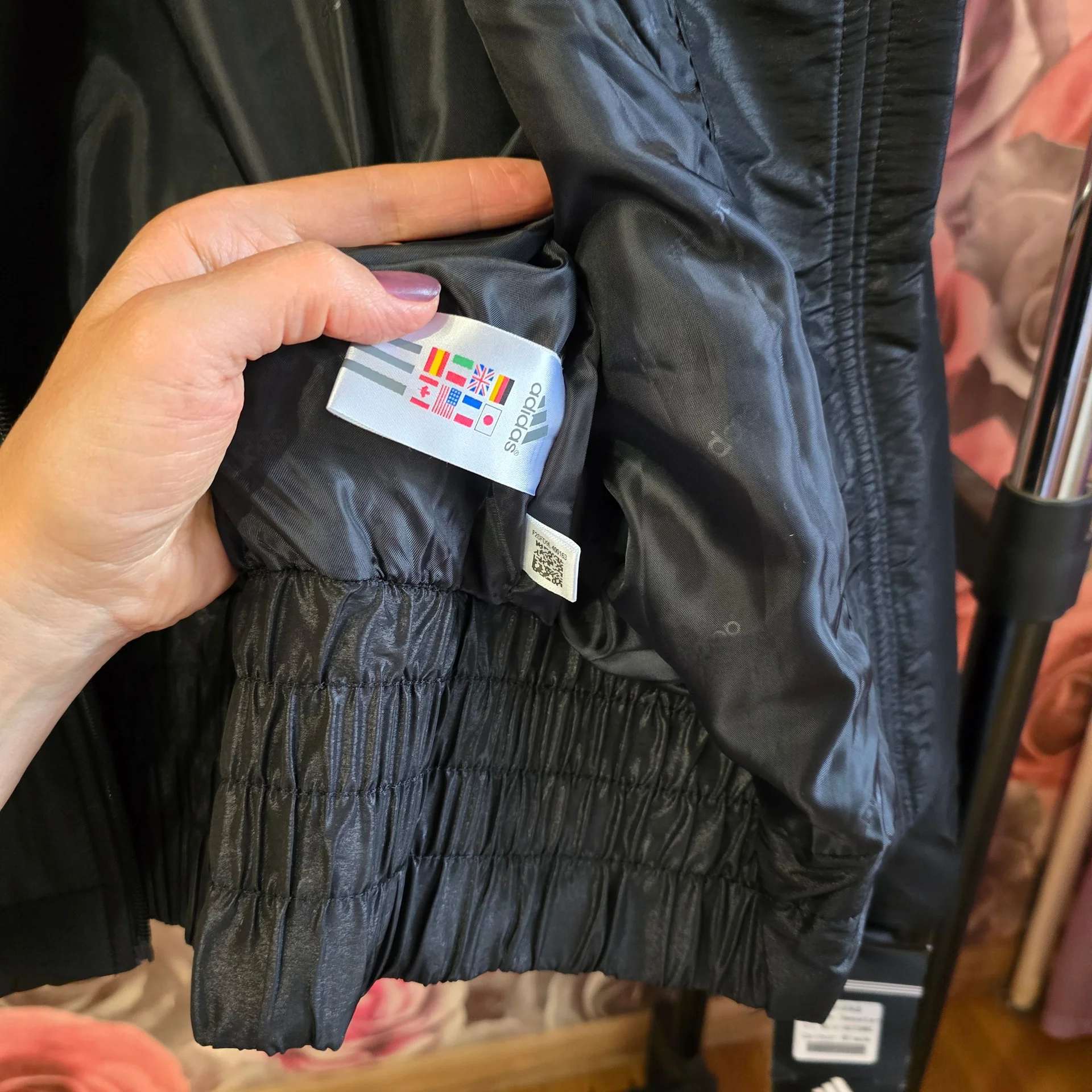 Женская укороченная куртка Adidas L(44) - миниатюра 12
