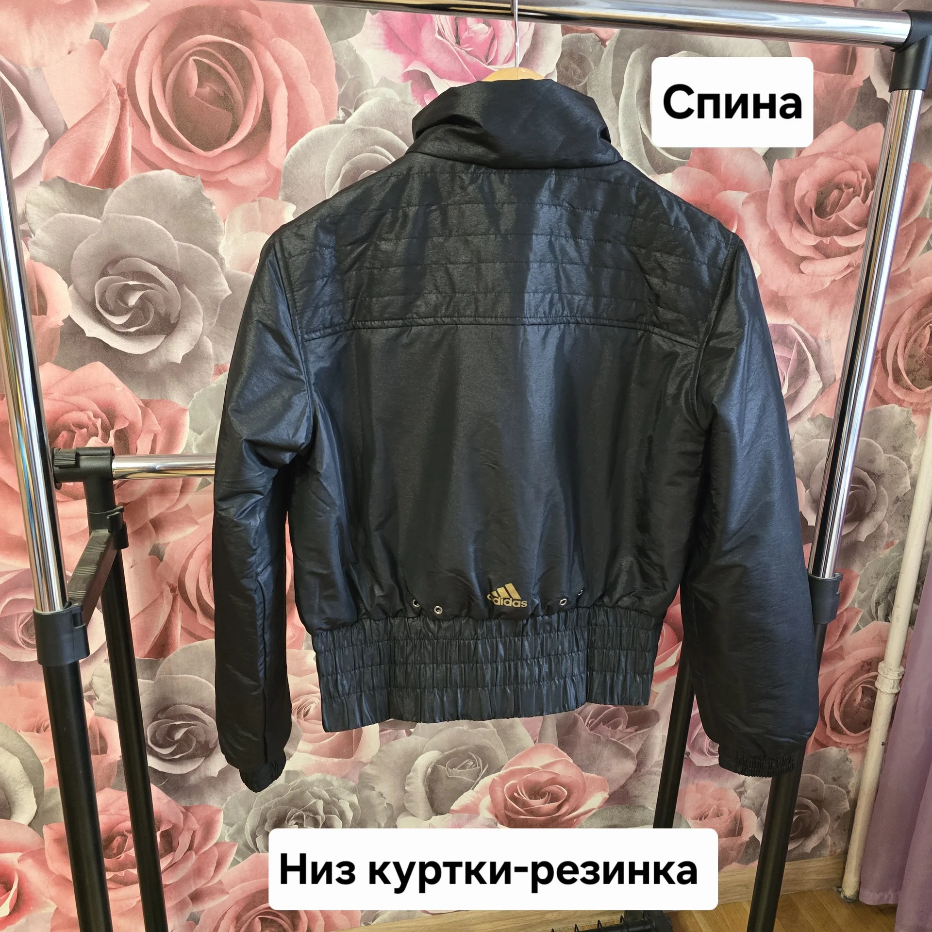 Женская укороченная куртка Adidas L(44) - миниатюра 13