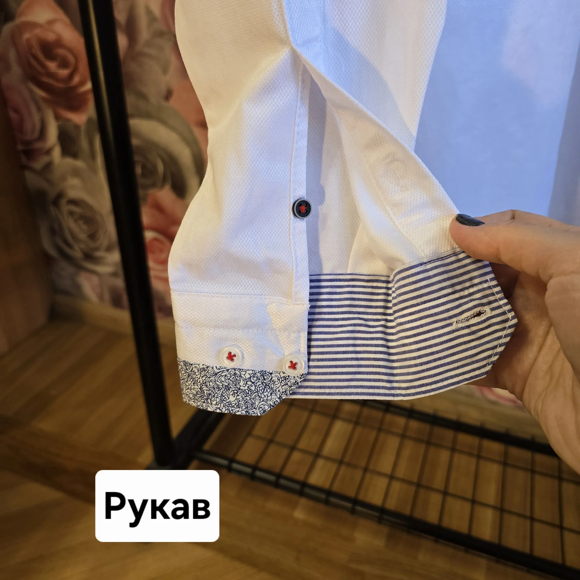 Мужская белая рубашка с дл.рукавом Турция - миниатюра 3