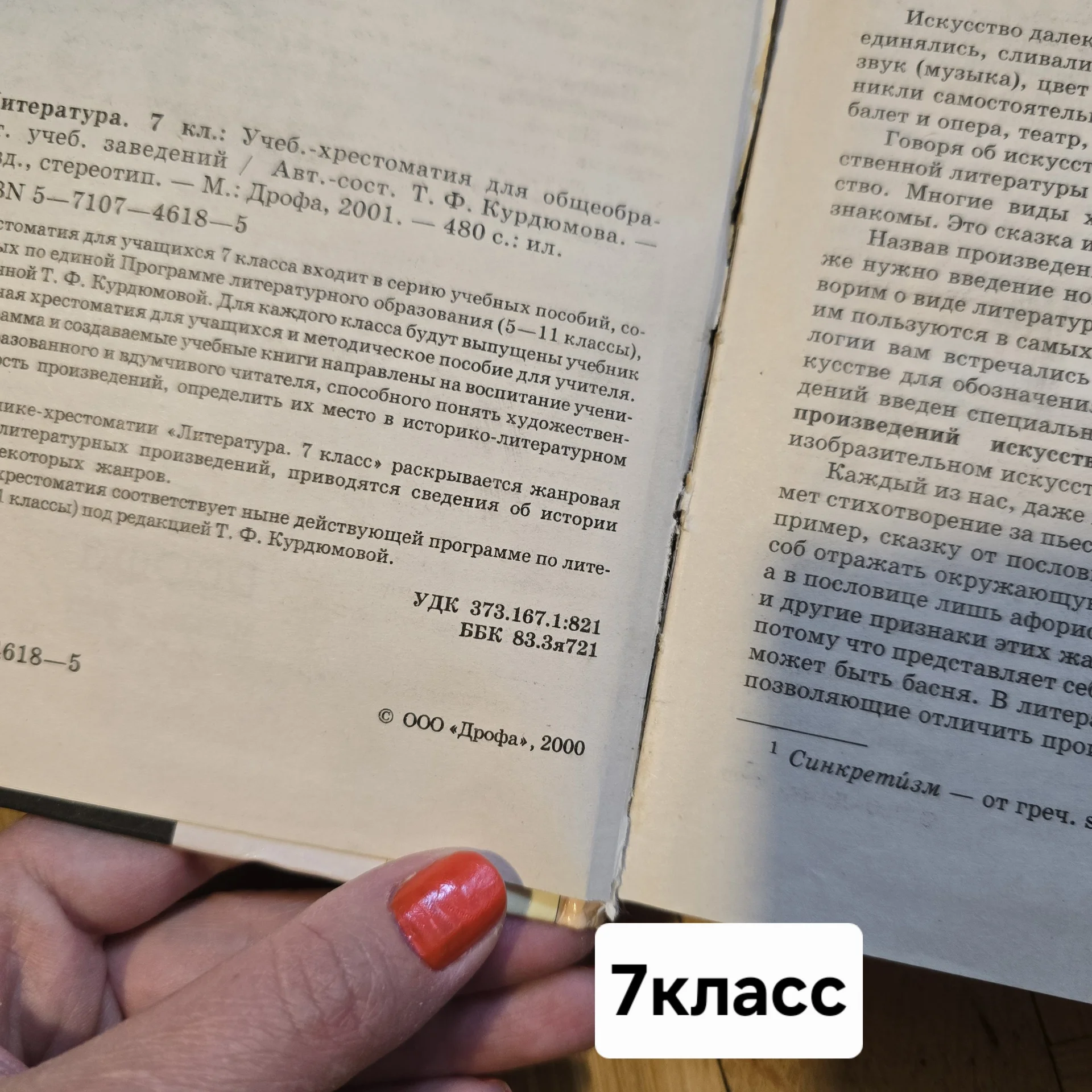 Учебник - христоматия по литературе - миниатюра 6