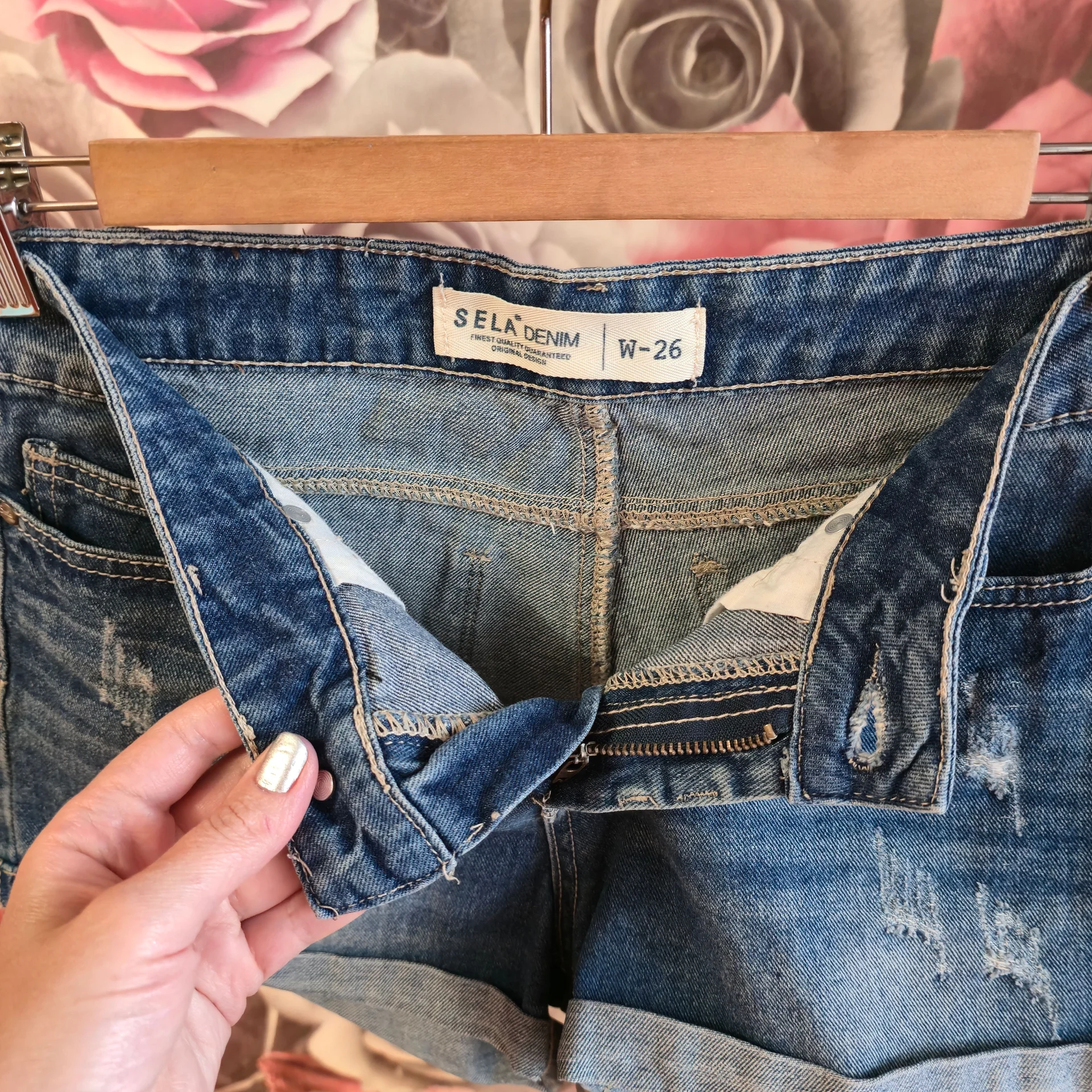 Женские джинсовые шорты Sela denim р.26(40-42) - миниатюра 5