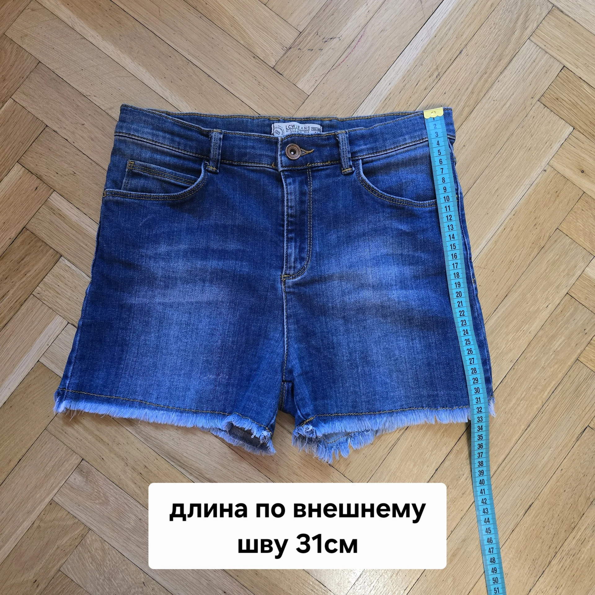 Женские джинсовые шорты р.42-44 - миниатюра 7