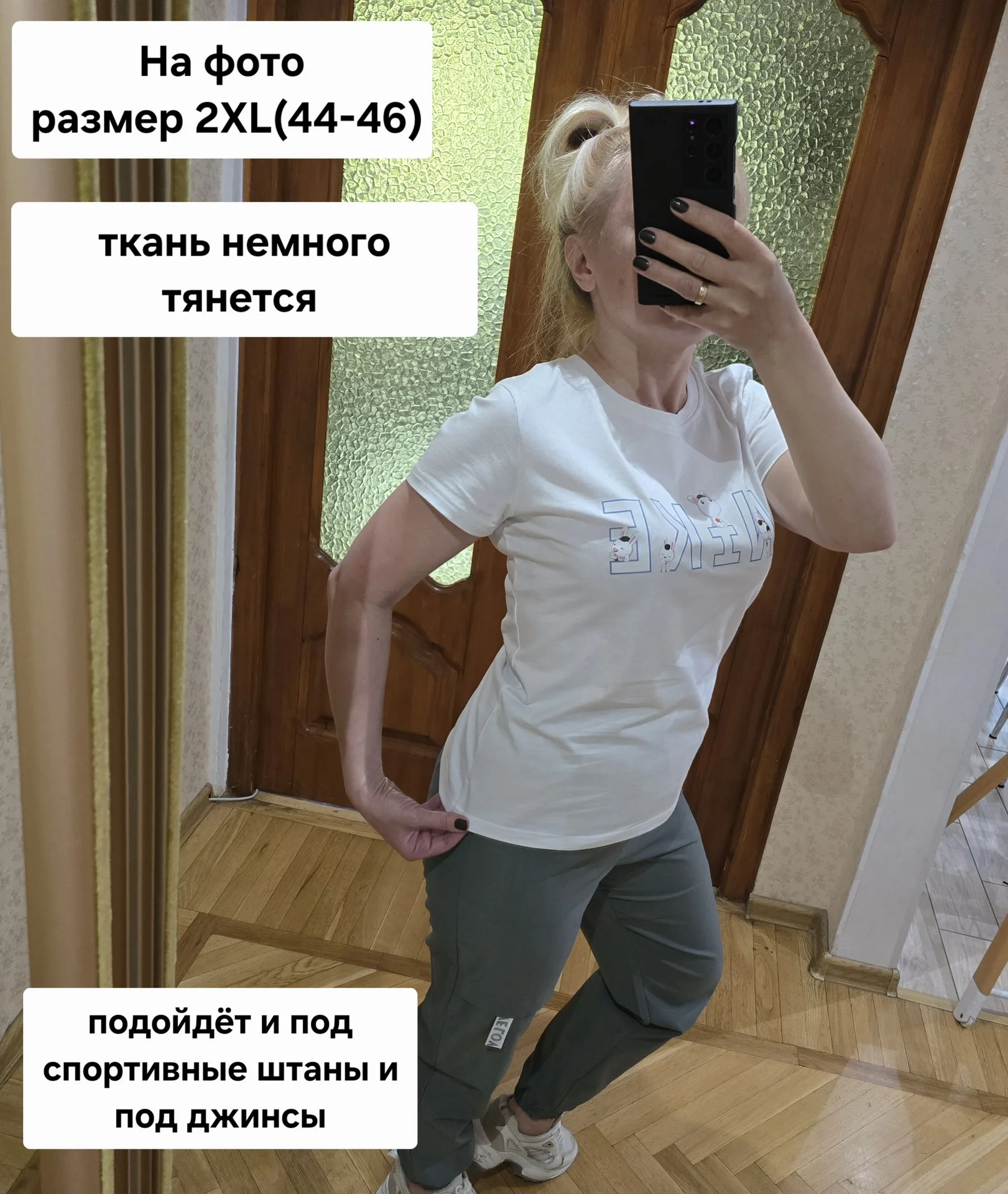 Женская футболка Nike (хлопок) - миниатюра 2