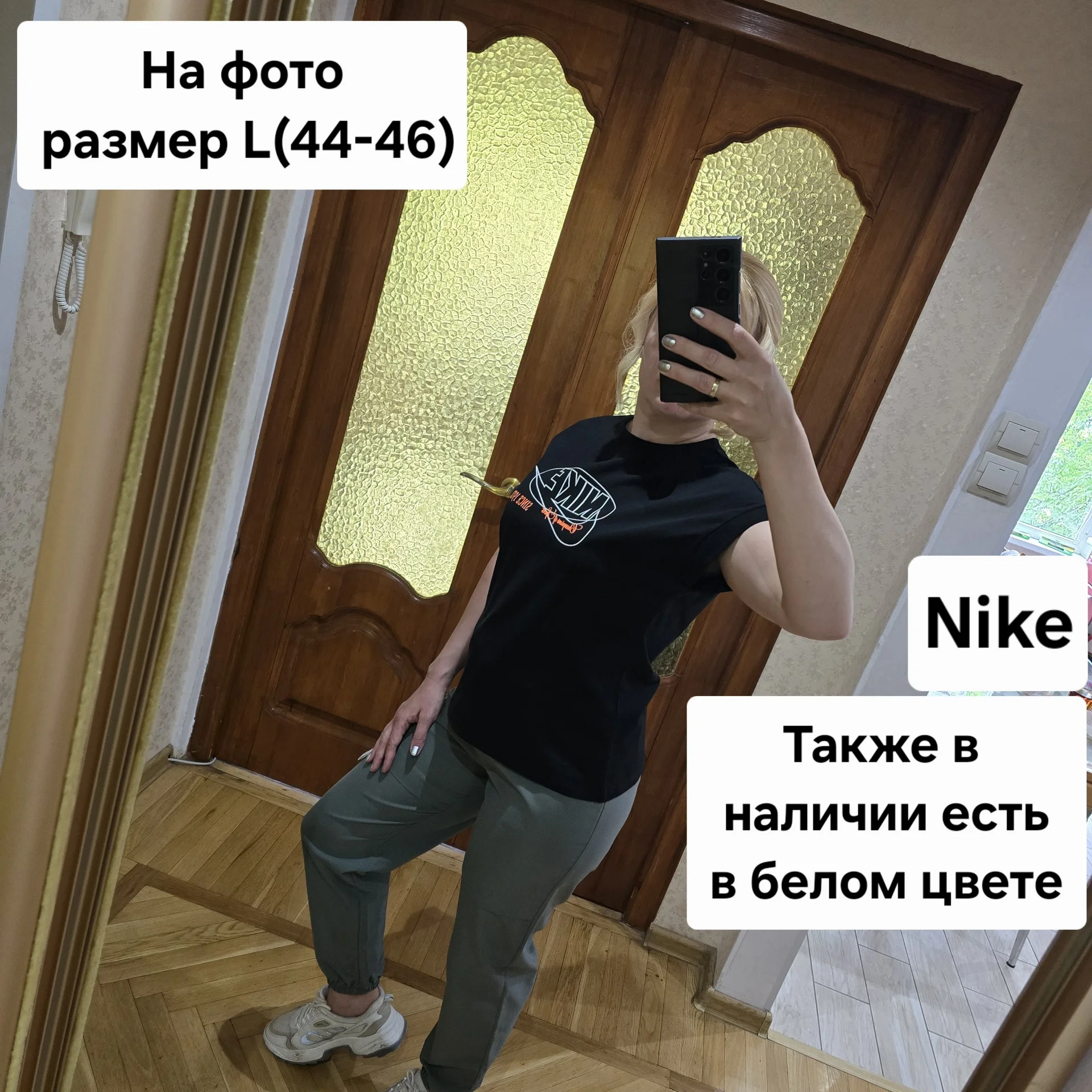 Женская футболка Nike (хлопок) - миниатюра 4