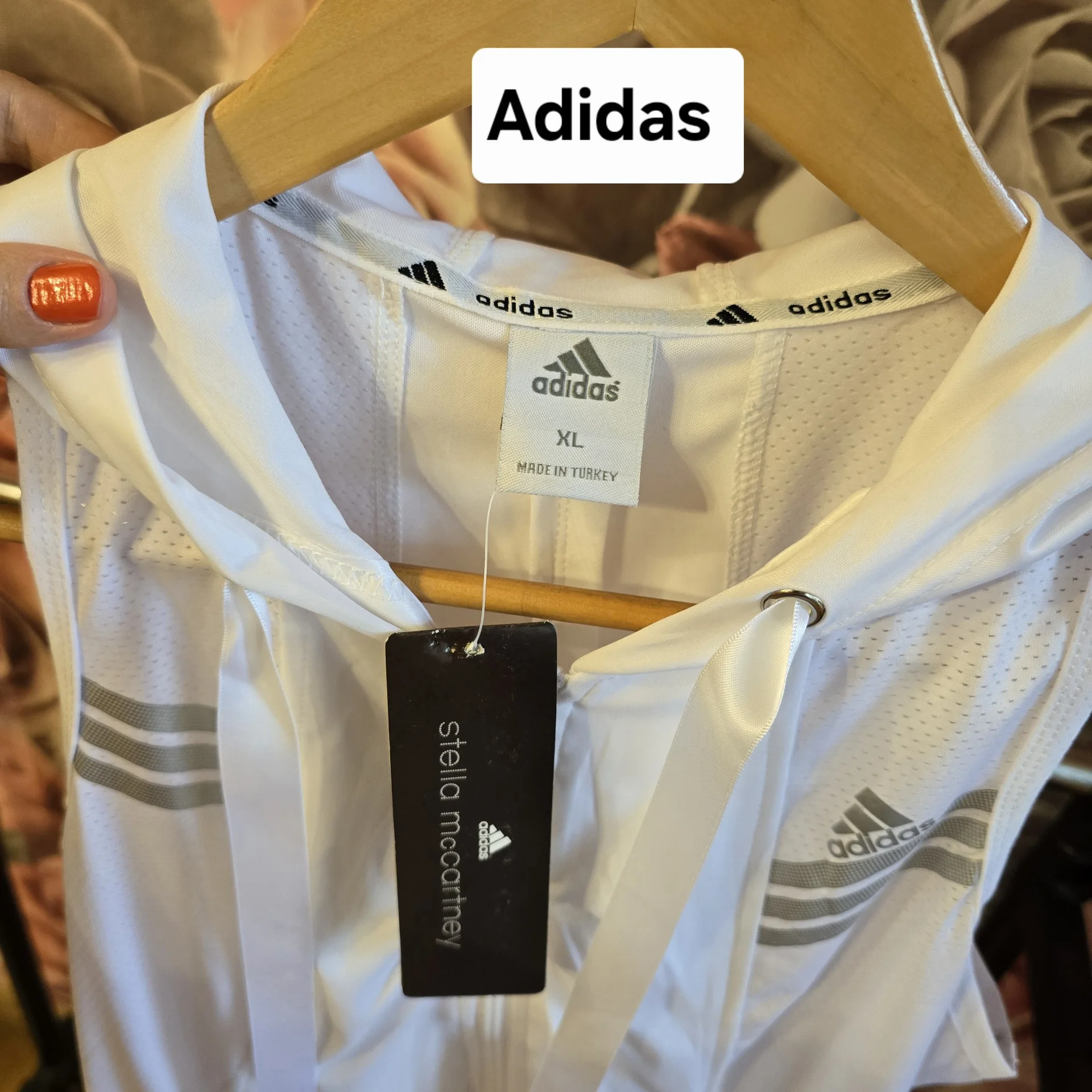 Женская майка с молнией Adidas - миниатюра 4