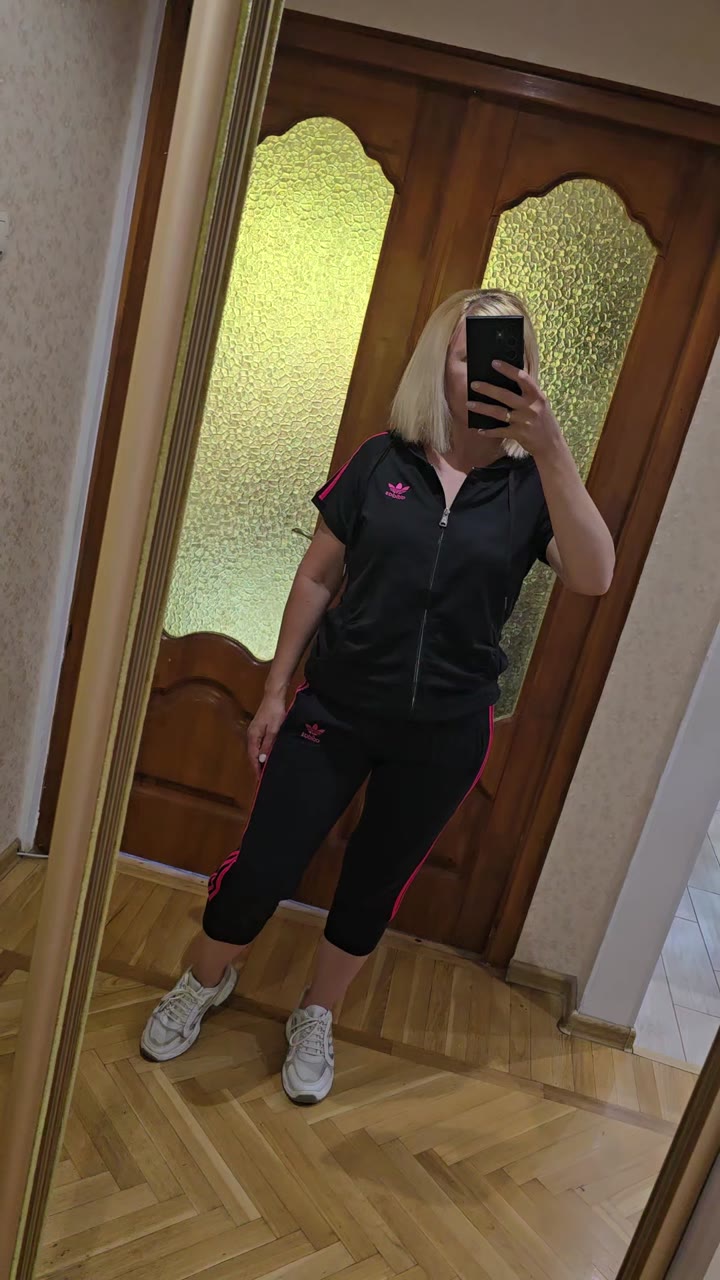 Женский костюм хлопок Adidas - видео 14