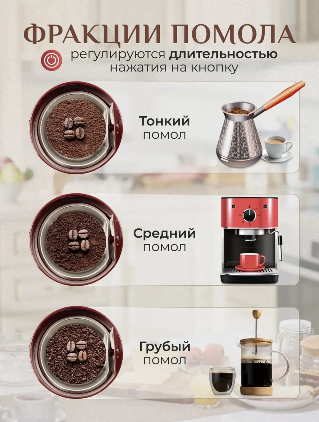 Кофемолка электрическая Kelli KL-5112 новая - миниатюра 3