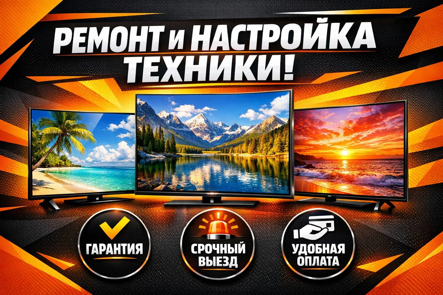 Ремонт Чистка Настройка Телевизоров Компьютеров ПК Ноутбук - изображение 1