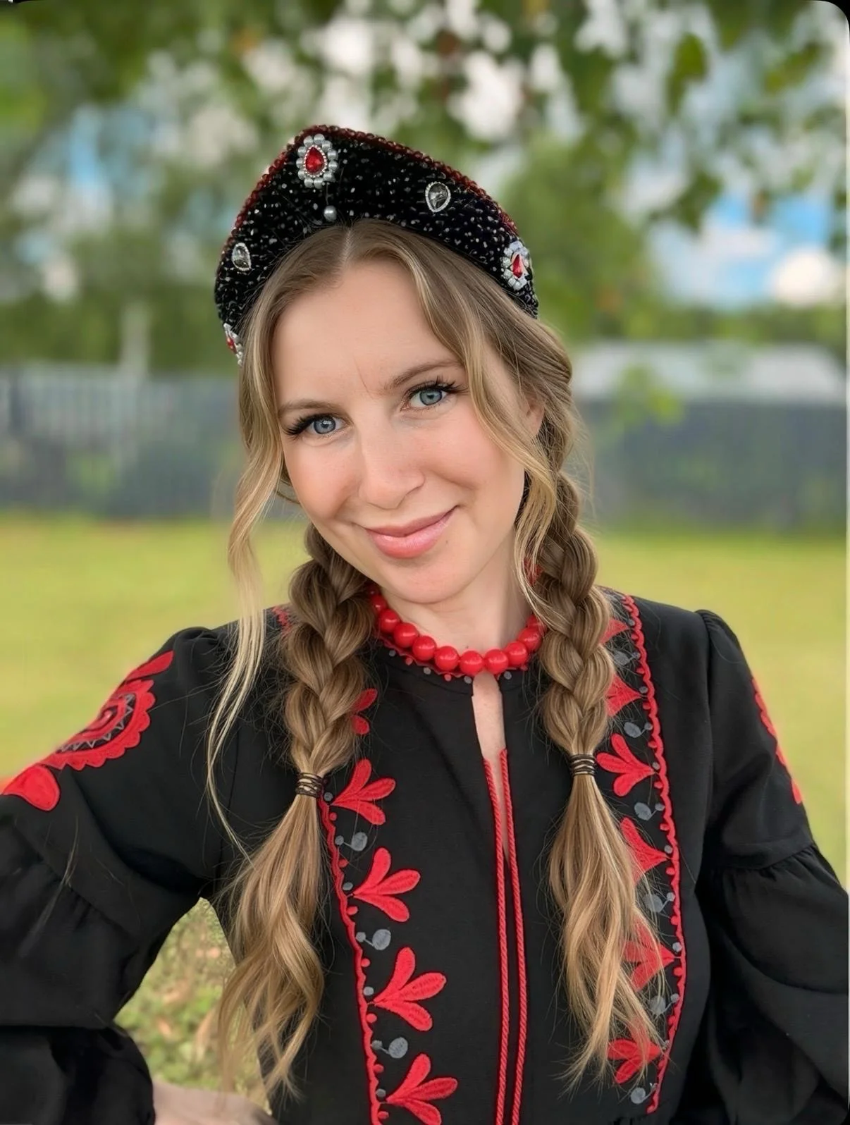 Современный расшитый кокошник - миниатюра 8