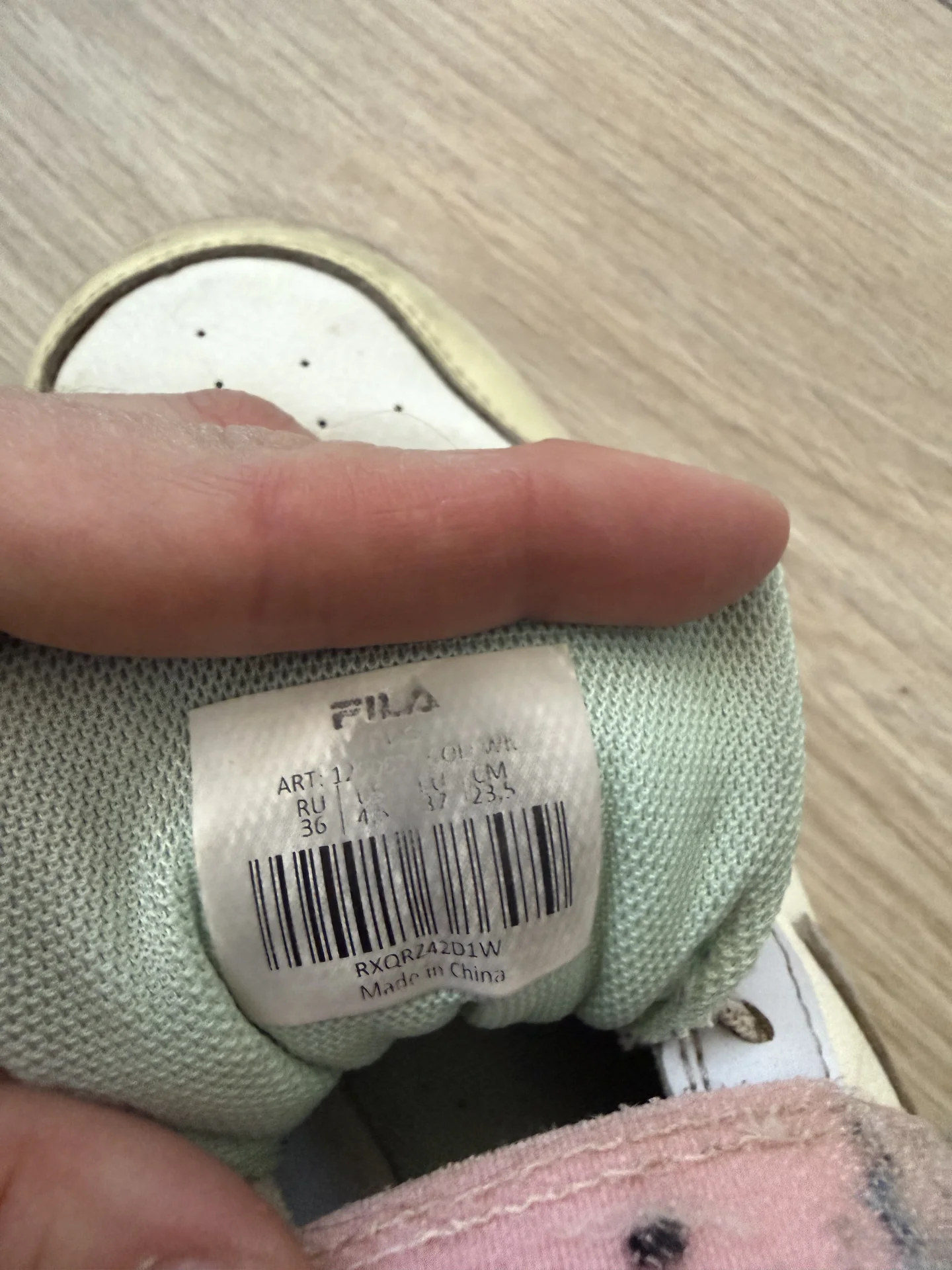 Кроссовки Fila для девочки р37 (23,5 см) - миниатюра 4
