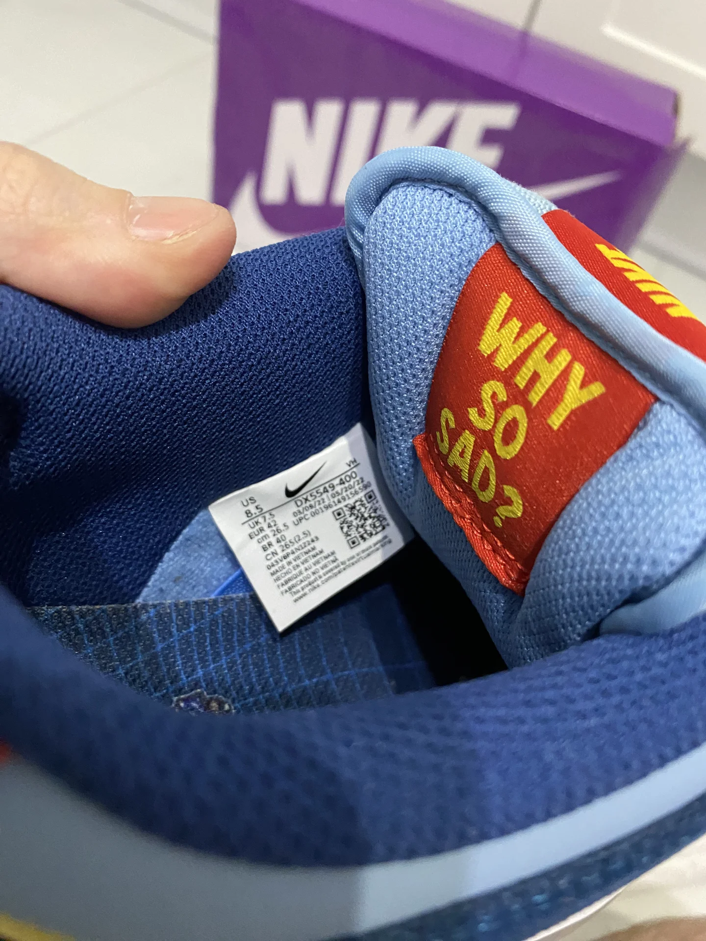 Nike SB Dunk low Why So Sad - миниатюра 10