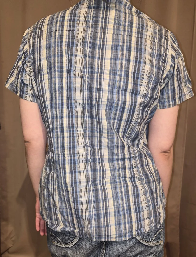 Рубашка хлопок 48р (L) Bonprix, клетка - миниатюра 2