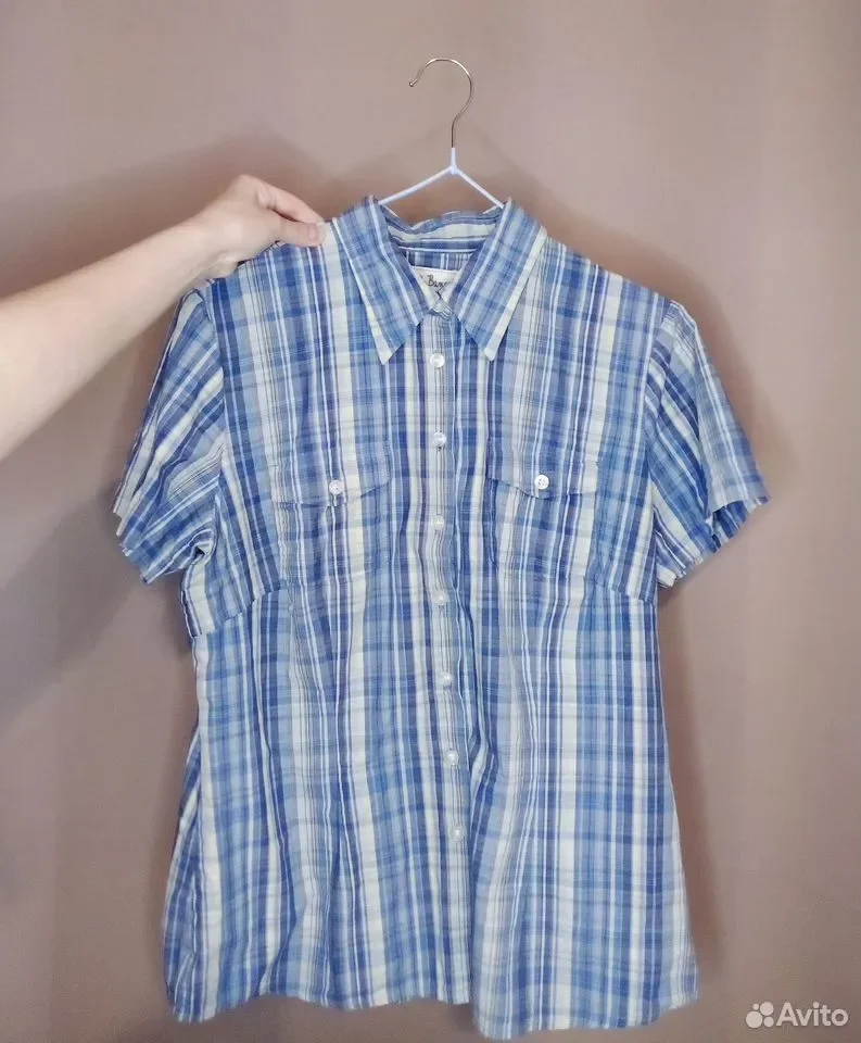 Рубашка хлопок 48р (L) Bonprix, клетка - миниатюра 12