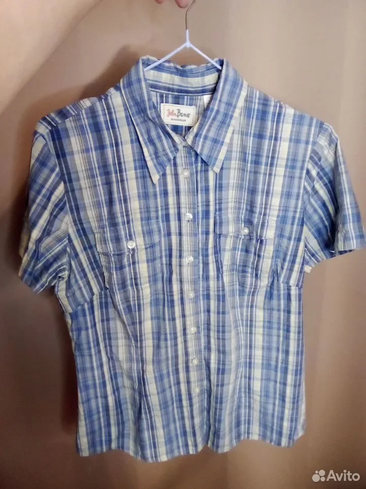 Рубашка хлопок 48р (L) Bonprix, клетка - миниатюра 14
