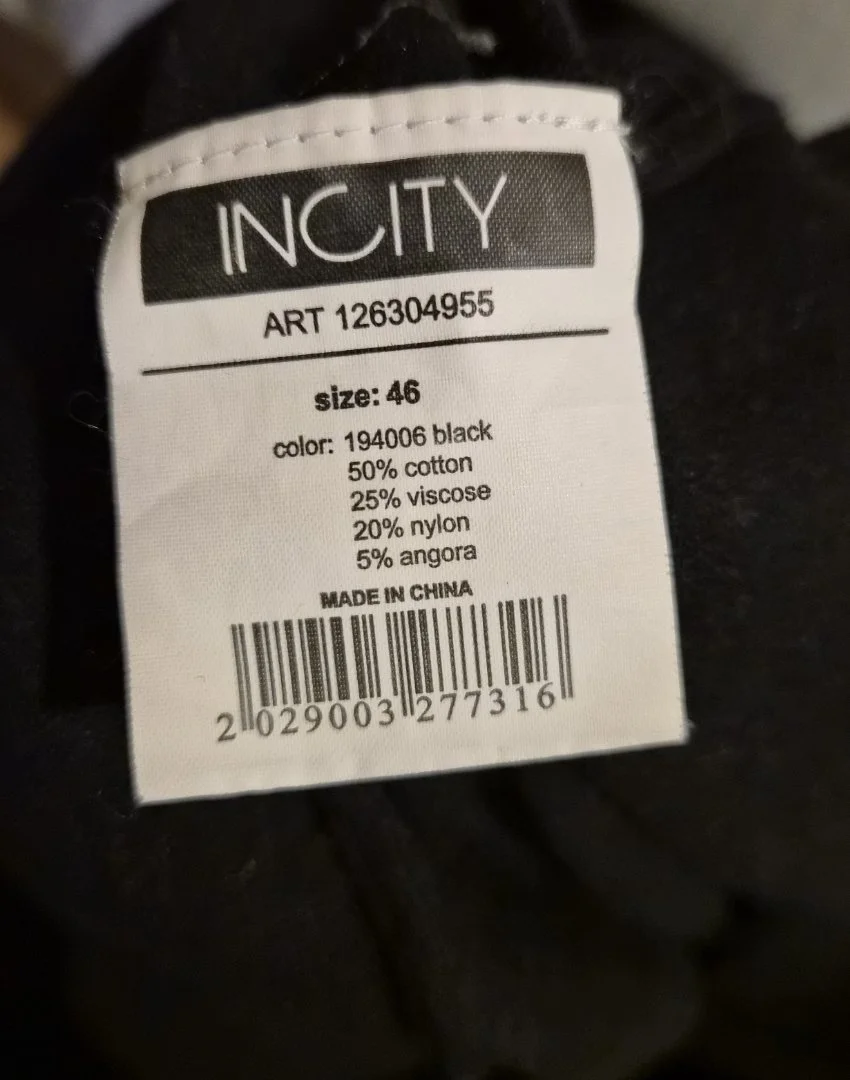 Теплое платье InCity с высоким воротом(L) черное - миниатюра 4