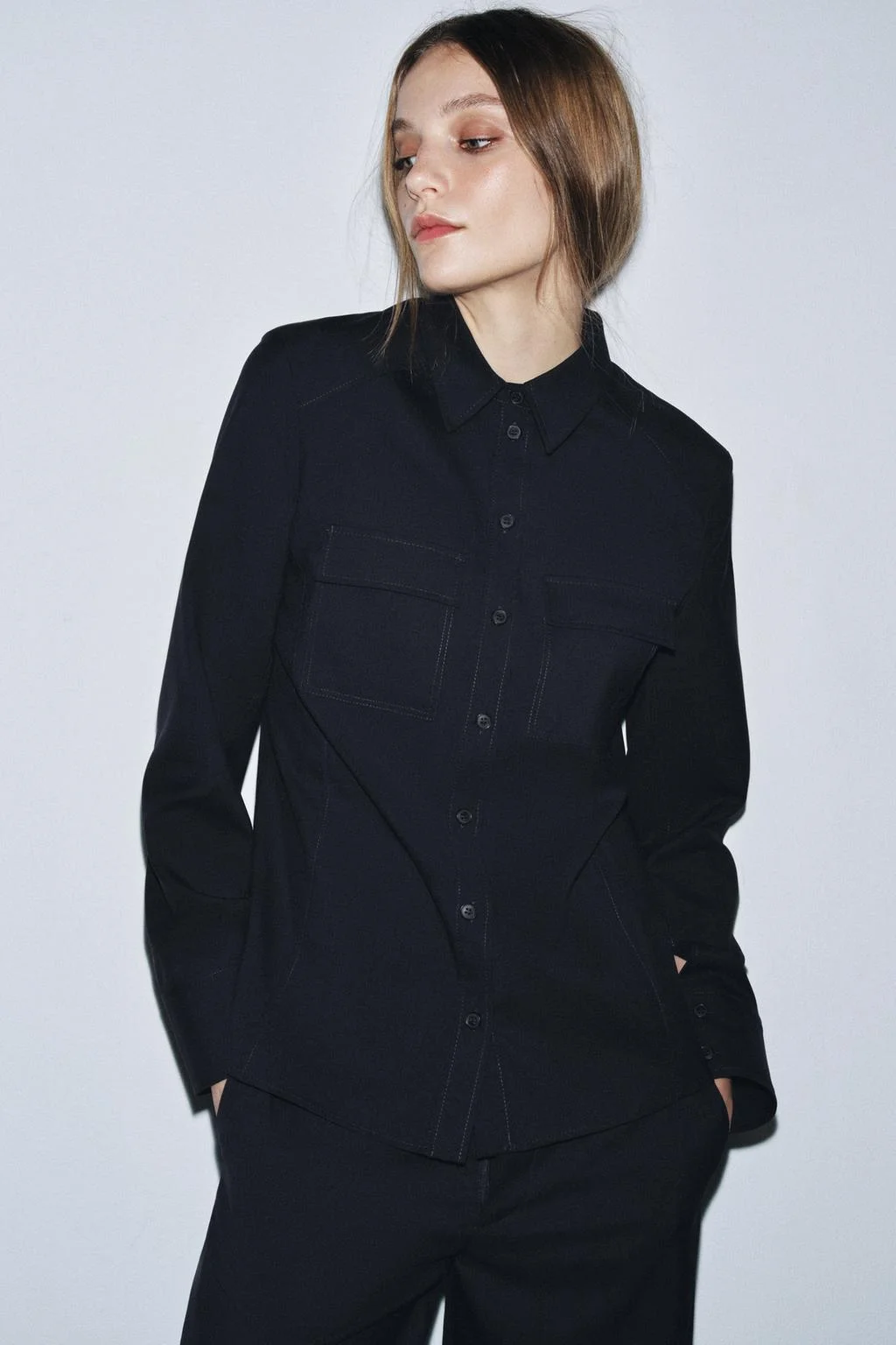 Zara Рубашка из 100% шерсти,новая с биркой - миниатюра 5
