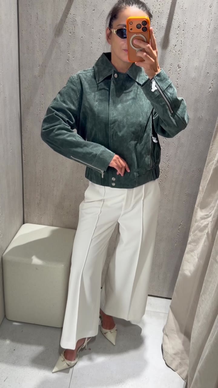Куртка из 100% замши,zara,новая оригинал - видео 8
