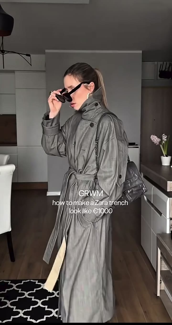 Тренч Zara из шерсти,лимитированная коллекция - видео 1